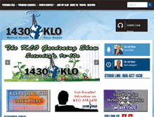 Tablet Screenshot of kloradio.com